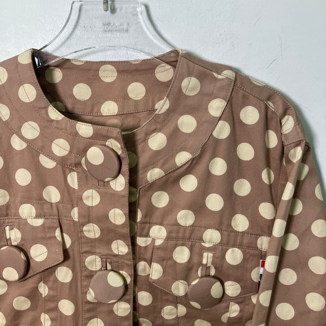 모스키노 도트 코튼 크롭 자켓 상품이미지4