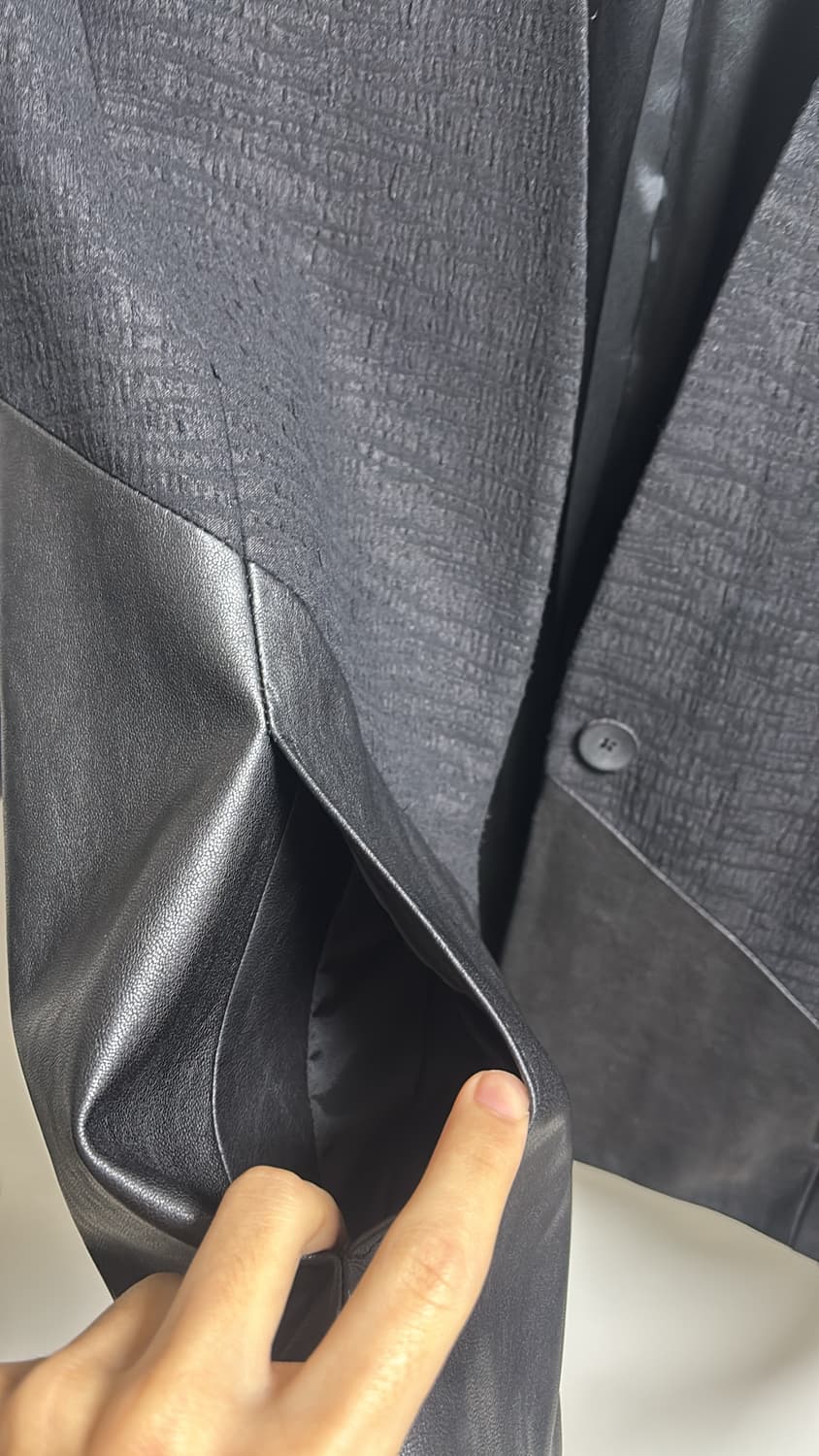 헬무트랭 레더카라 울 트위드?.? 블레이저 2사이즈 상품이미지6