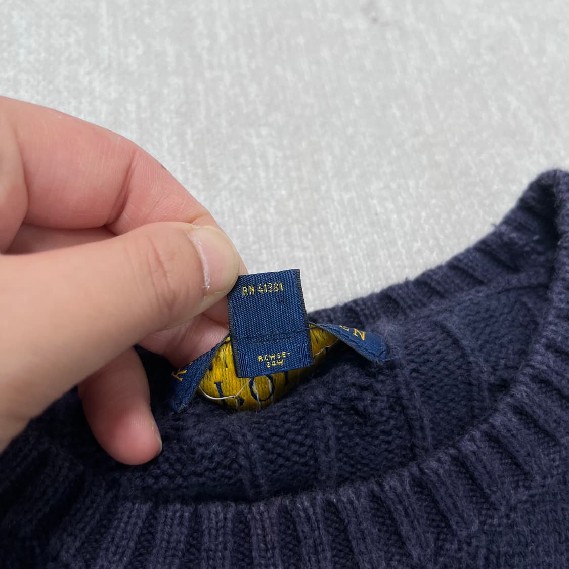 W 95 폴로 랄프로렌 꽈배기 니트 상품이미지4