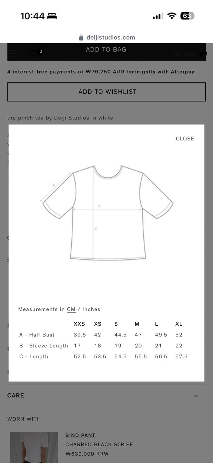 deiji studio pinch tee L 상품이미지6