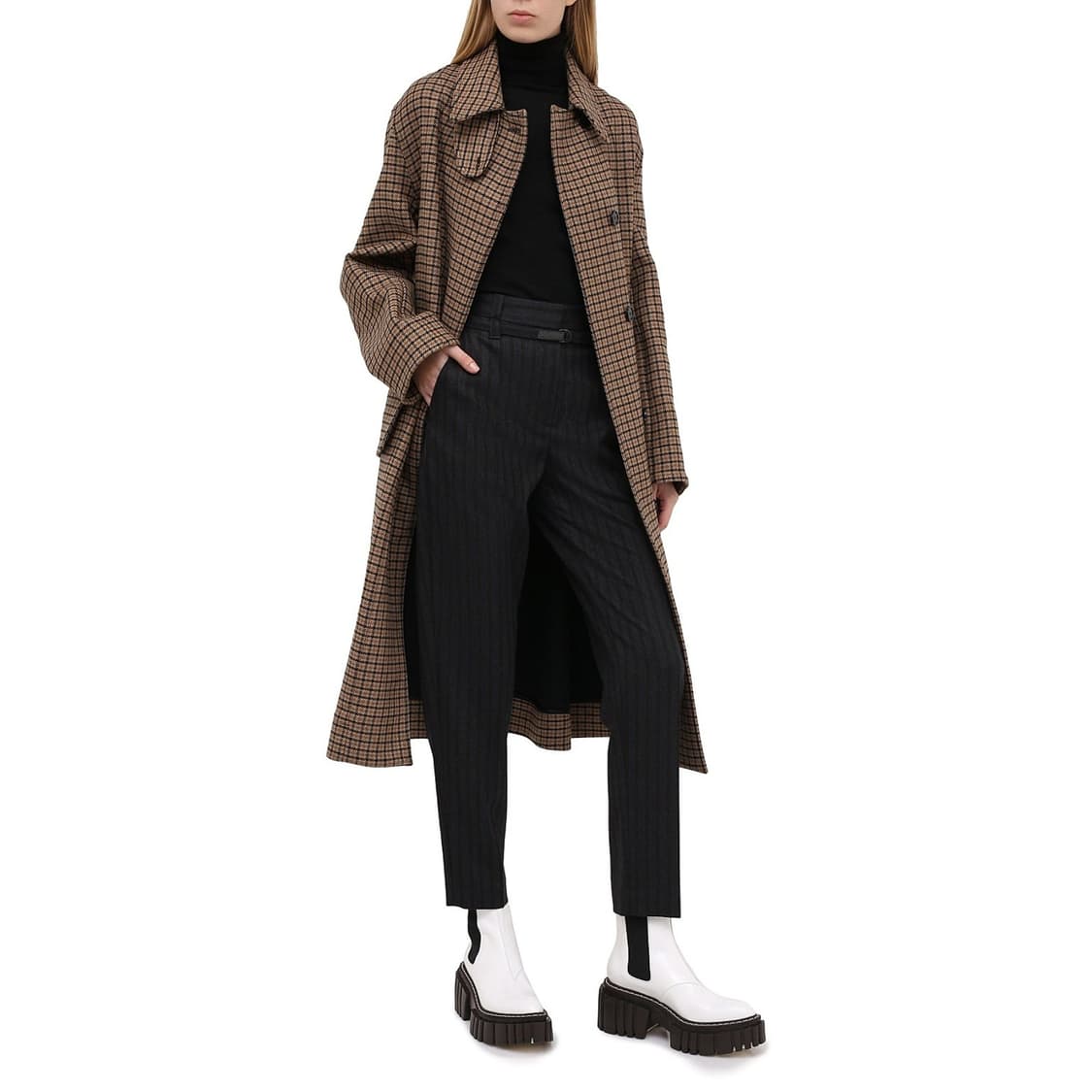 브루넬로쿠치넬리 스트라이프 울 팬츠 상품이미지2