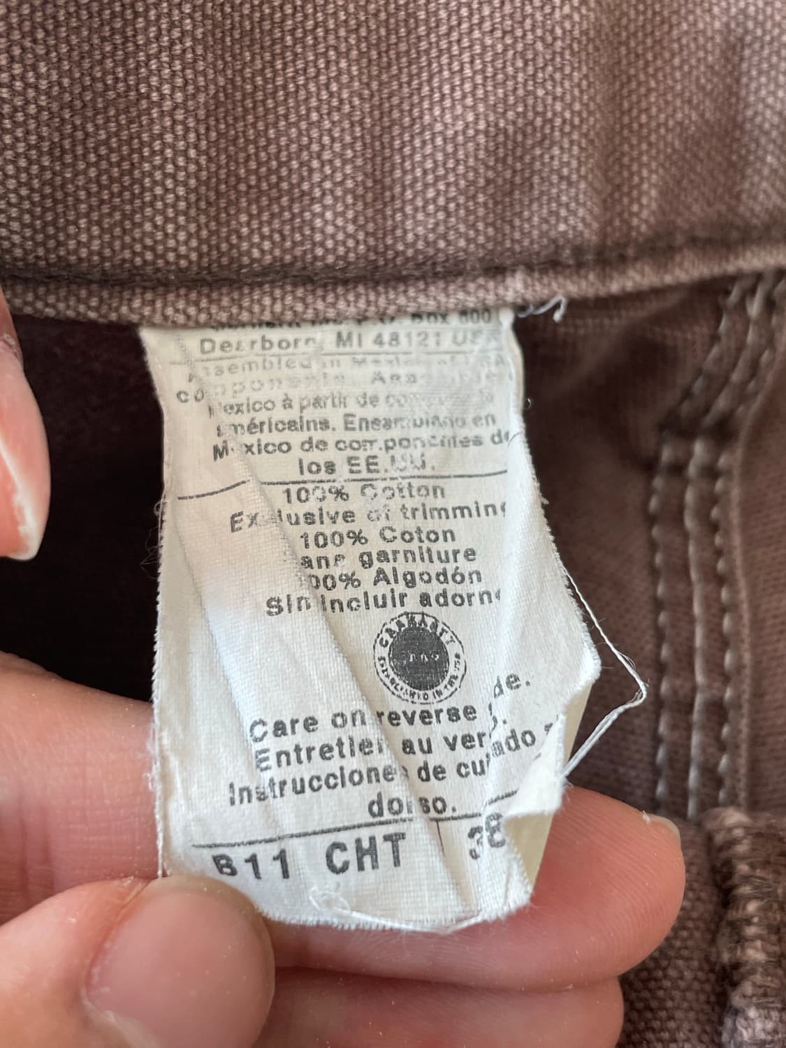 Carhartt B11 CHT 칼하트 카펜터 싱글니 팬츠 상품이미지4