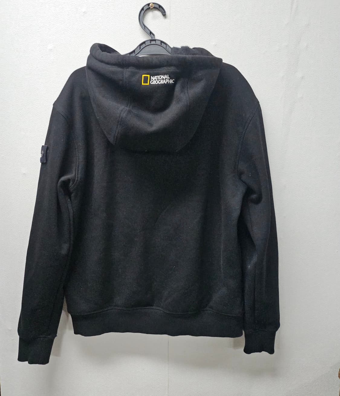 내셔널지오그래픽 기모 후드집업 블랙 95  M 상품이미지4