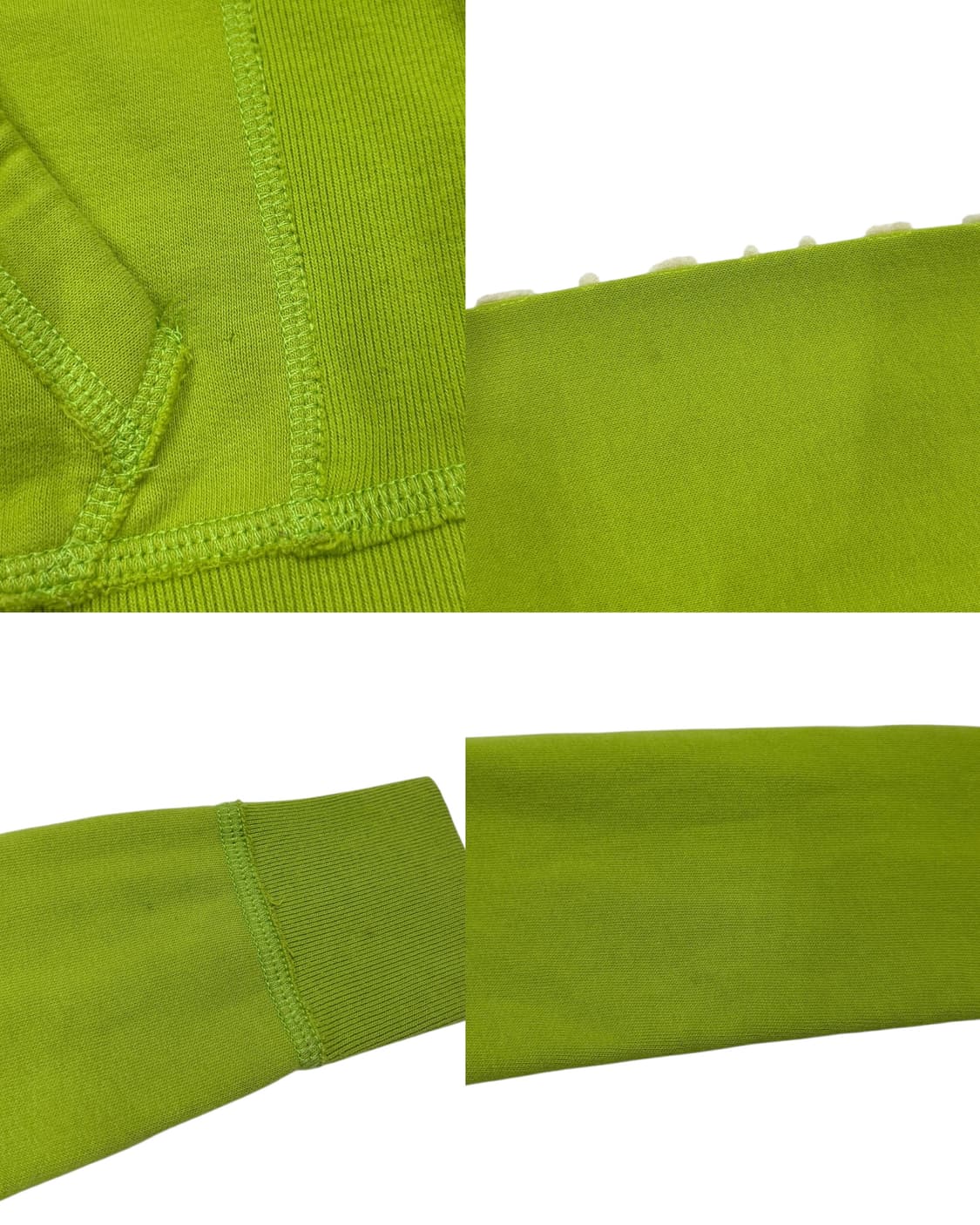 아베크롬비 빈티지 스펠로고 딱붙핏 Y2K 후드집업 자켓 라이트그린 라임 상품이미지6