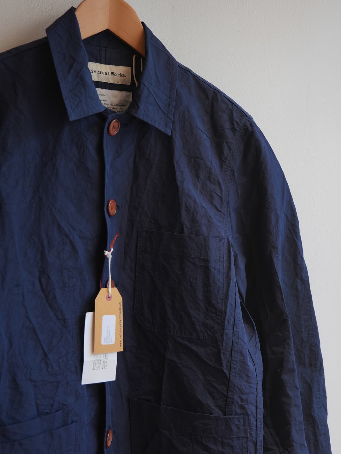 유니버셜 웍스 나일론 베이커 자켓 (네이비) 상품이미지3