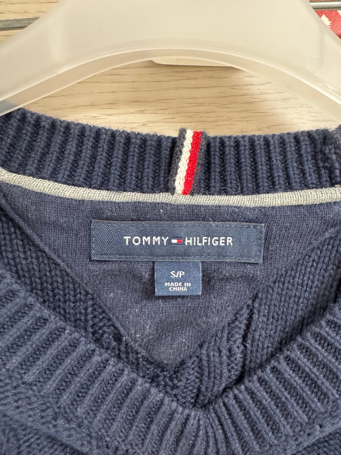 타미힐피거 케이블 니트 네이비 상품이미지3
