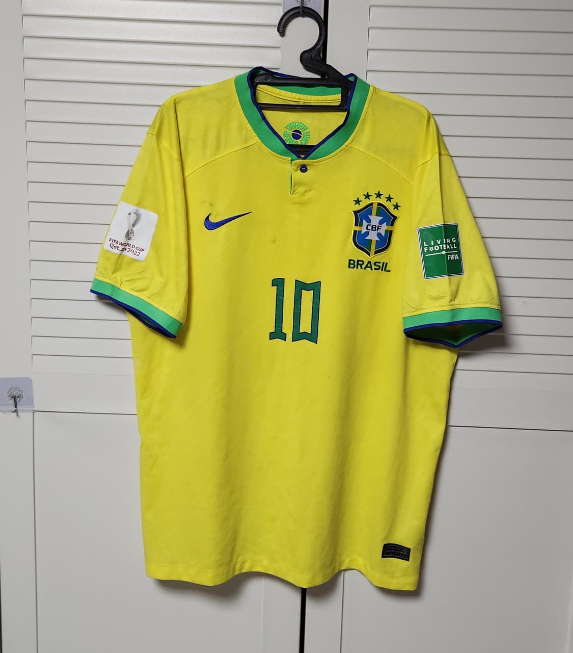 22-24 나이키 브라질 국대 트레이닝 유니폼 축구 반팔 상품이미지1