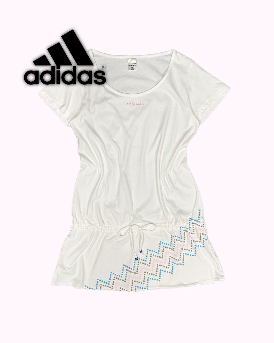 logo star white dress 상품이미지1