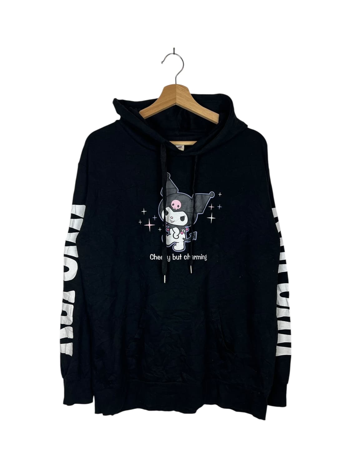 JPN 산리오 쿠로미 프린팅 후드티 5L 상품이미지1