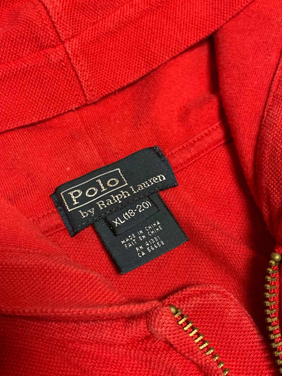 폴로 빅포니 후드집업 레드 상품이미지5