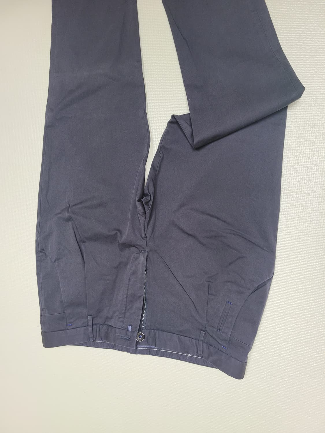 자라맨 ZARAMAN 남자 면 트윌 바지 33 네이비 상품이미지3