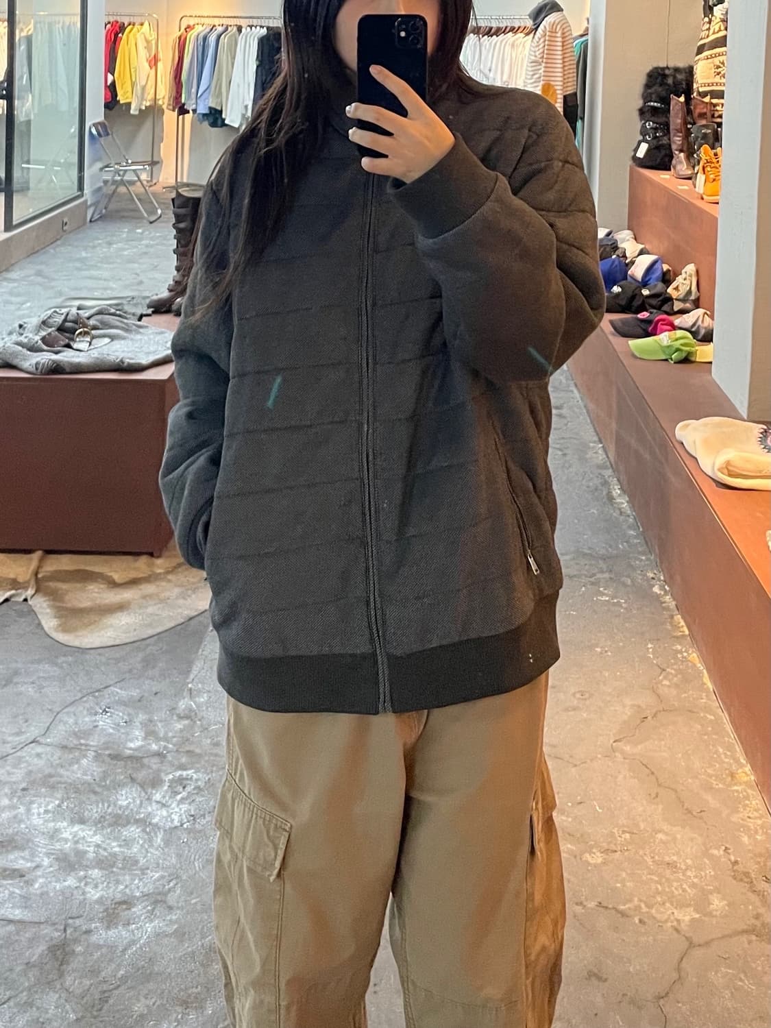폴로 랄프로렌 신형 자수 그레이 패디드 자켓 H612 상품이미지1