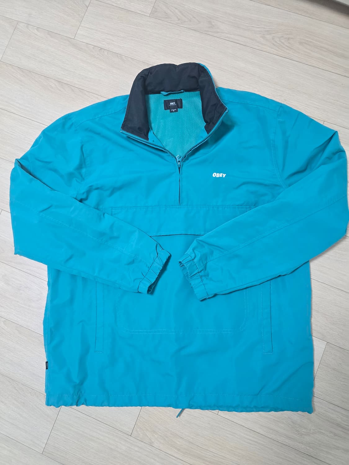 오베이 청록색 아노락 점퍼 상품이미지1