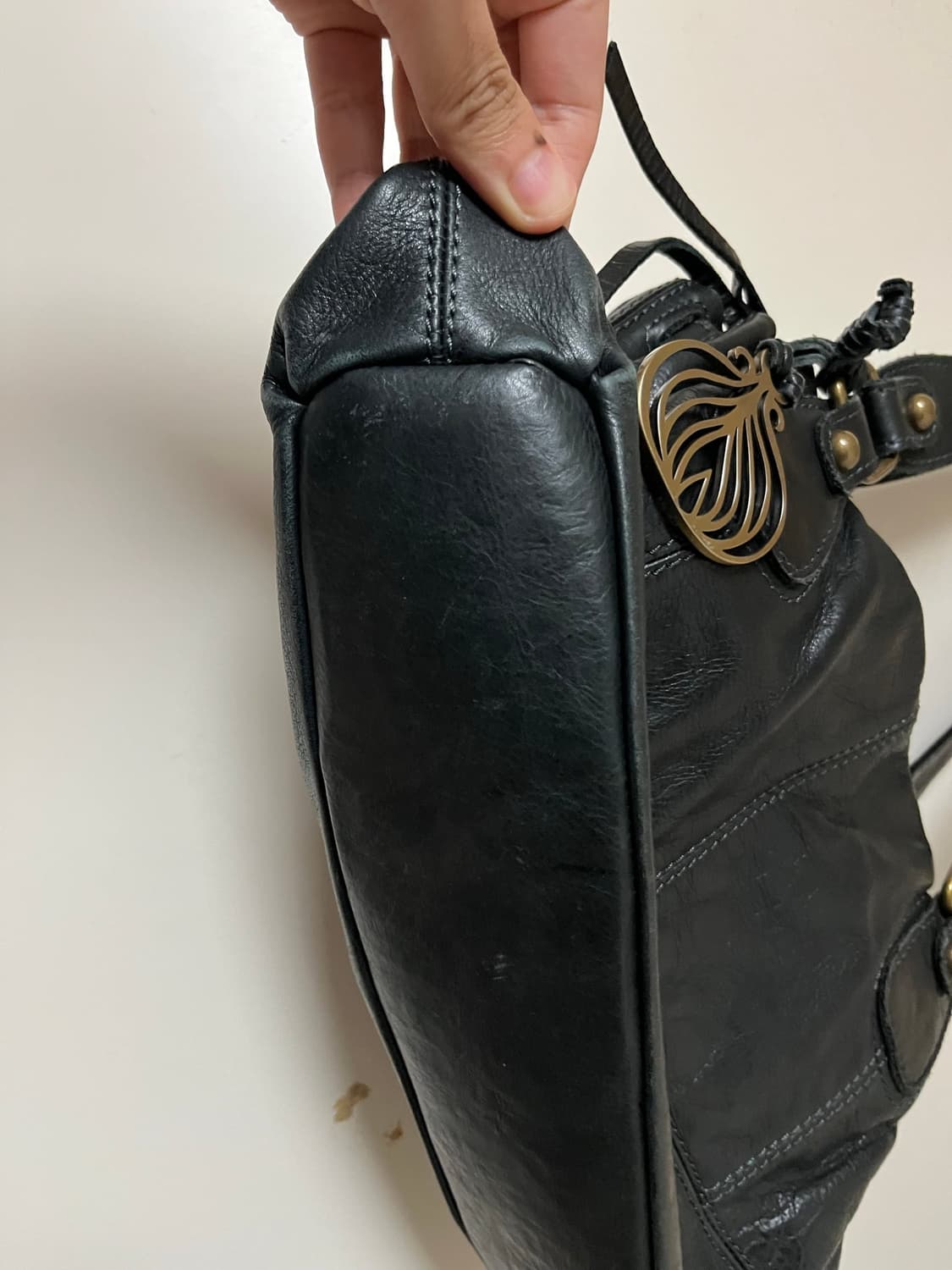 Y2k vtg lambskin bag 상품이미지3