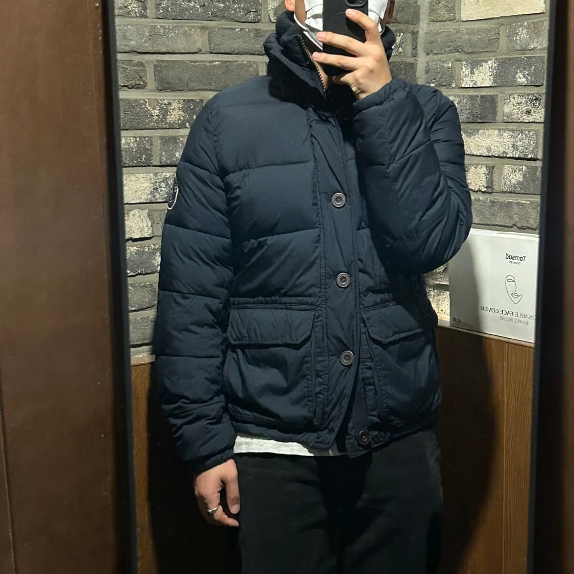 M) 아베크롬비 네이비 패딩 점퍼 상품이미지9