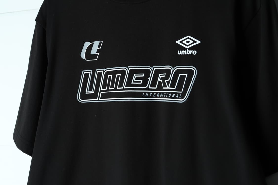 (L-XL) 엄브로 반팔 티셔츠 블랙 빅로고 블록코어-H33331 상품이미지5