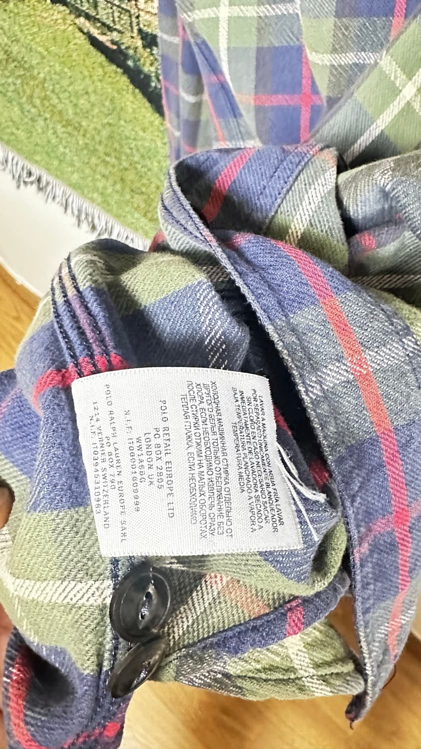 RRL 더블알엘 코튼 체크 셔츠 M 상품이미지4