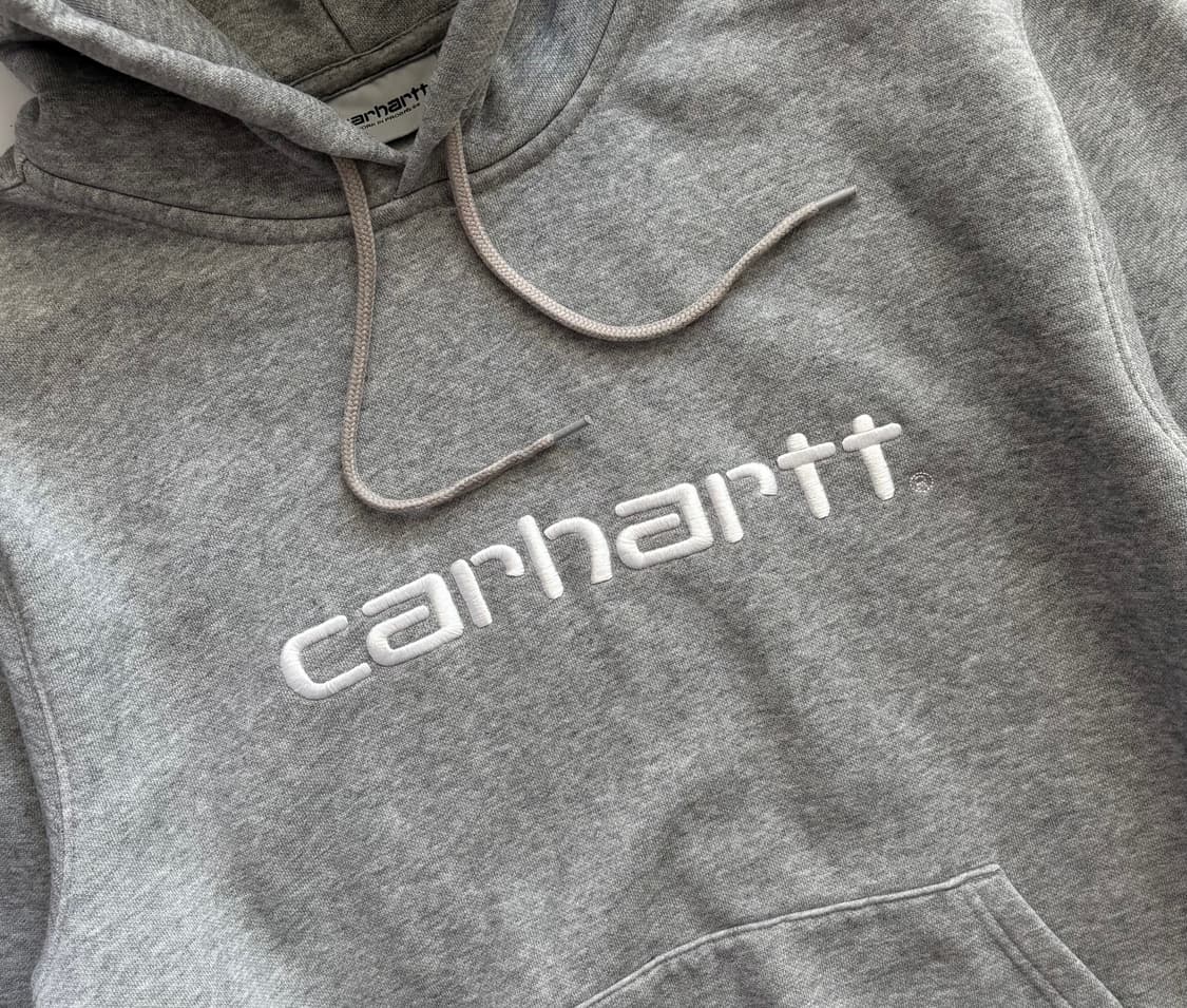 칼하트 WIP 스펠 로고 후드티 상품이미지3