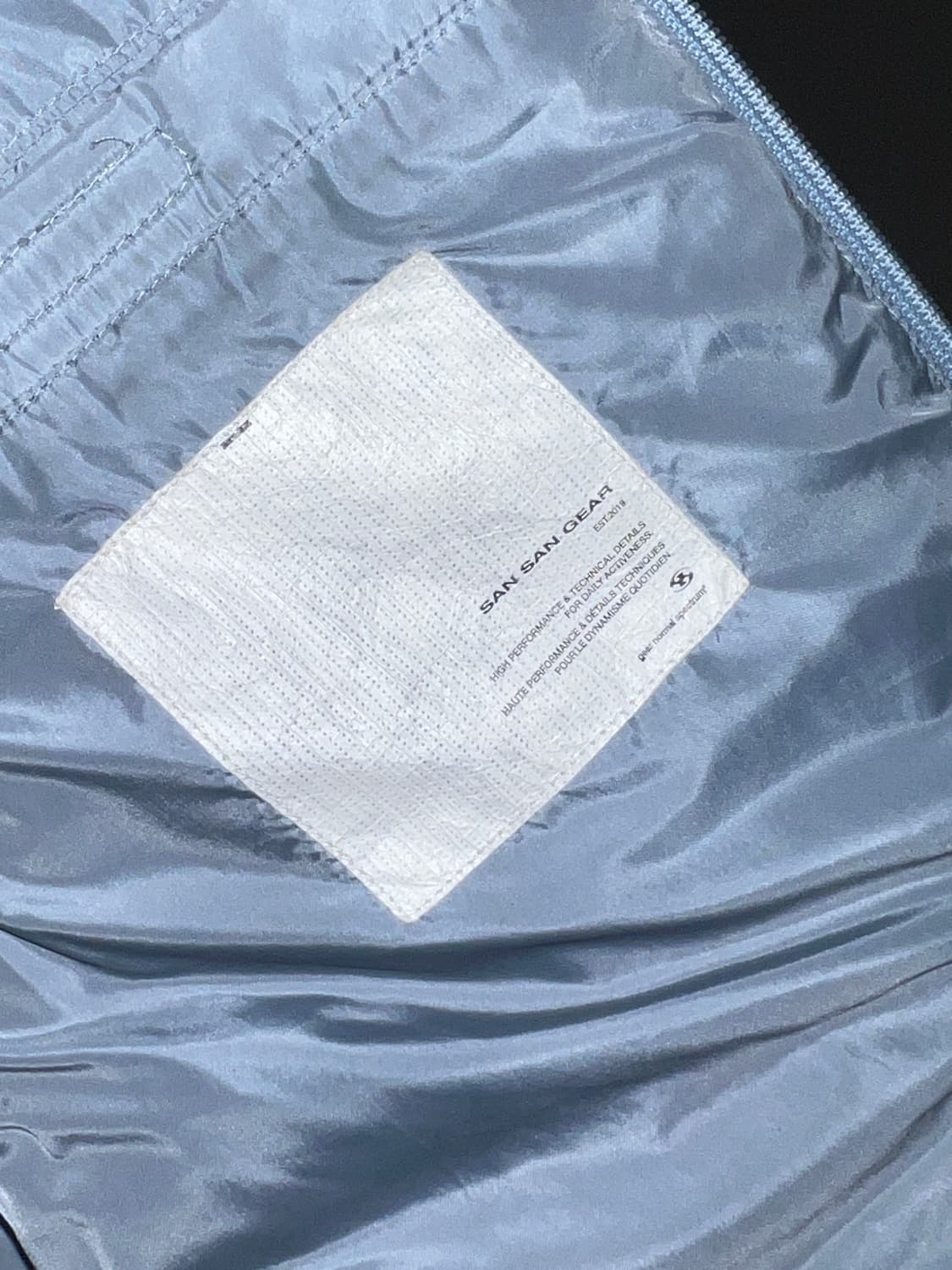 산산기어 서픽스 푸퍼 자켓 스카이 블루 - 24FW 상품이미지7