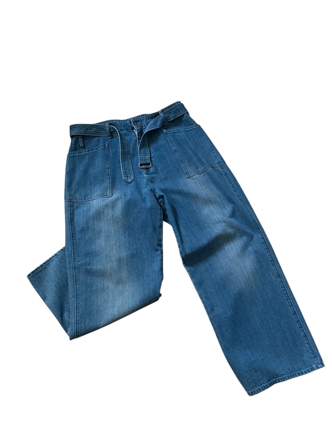 폴리테루 fatigue belted denim pants 상품이미지1