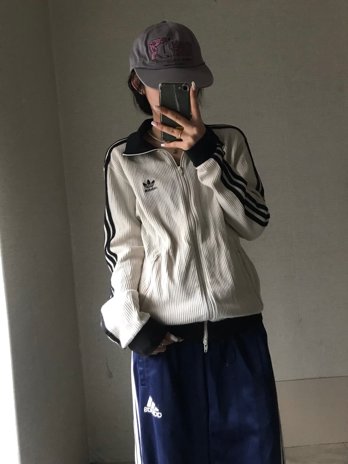 아디다스 아이보리 와플 트랙탑 상품이미지1