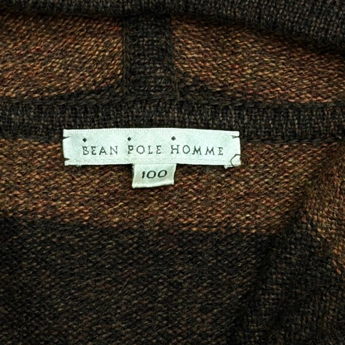 BEANPOLE 옴므 스트라이프 울 니트 집업 100 상품이미지4