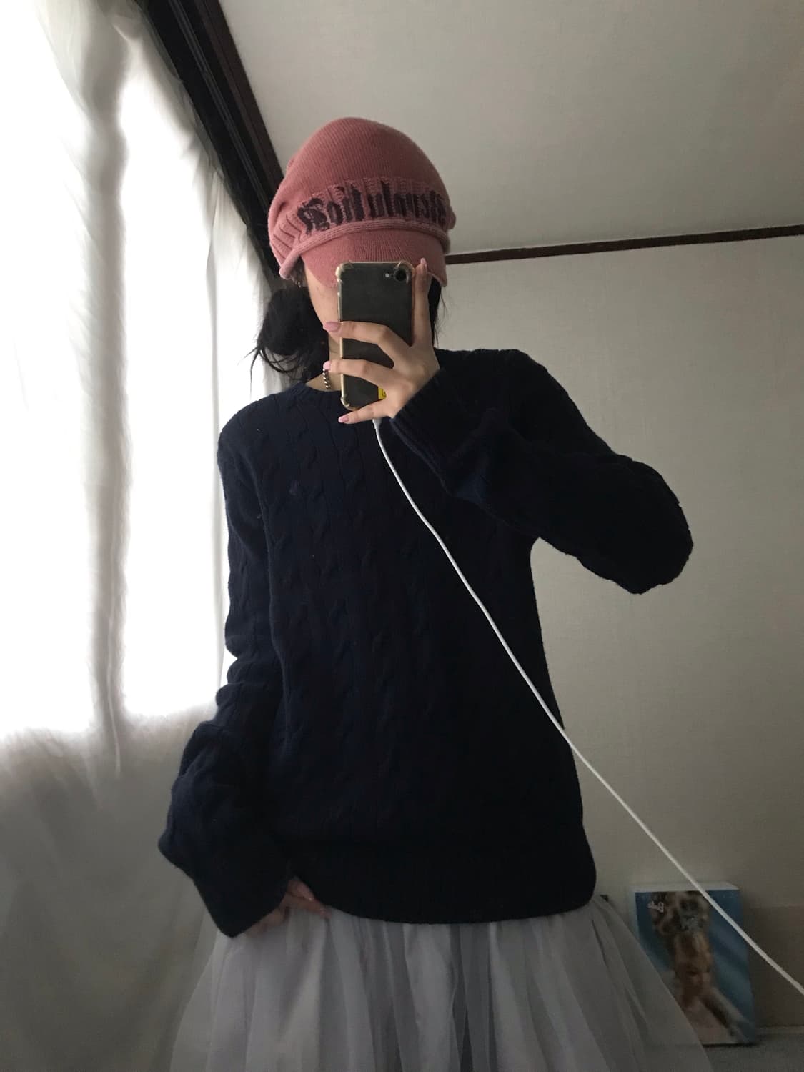 폴로 네이비 케이블 니트 상품이미지5