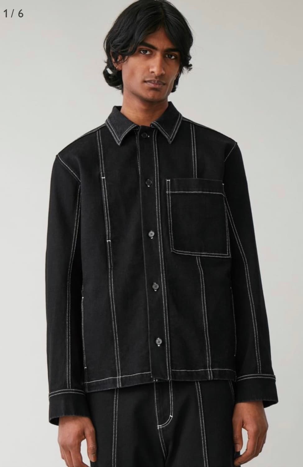 COS 코스 탑스티칭 데님 자켓(L) 상품이미지1