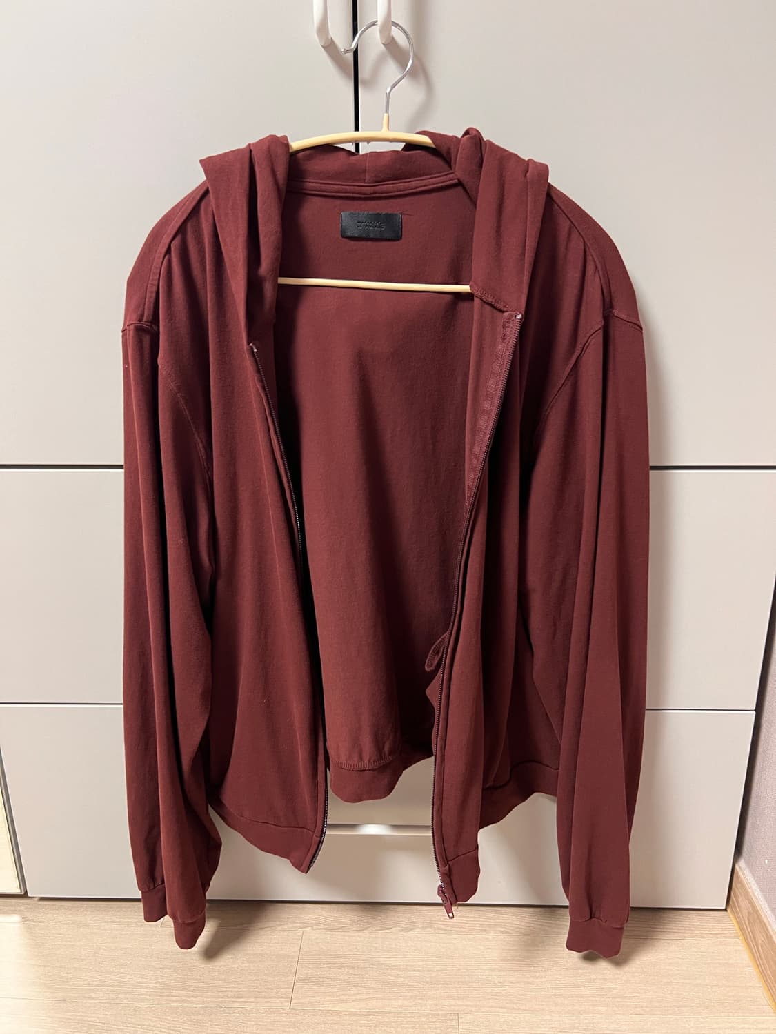 [4] 머듈 라운지 후드 집업 버건디 상품이미지2