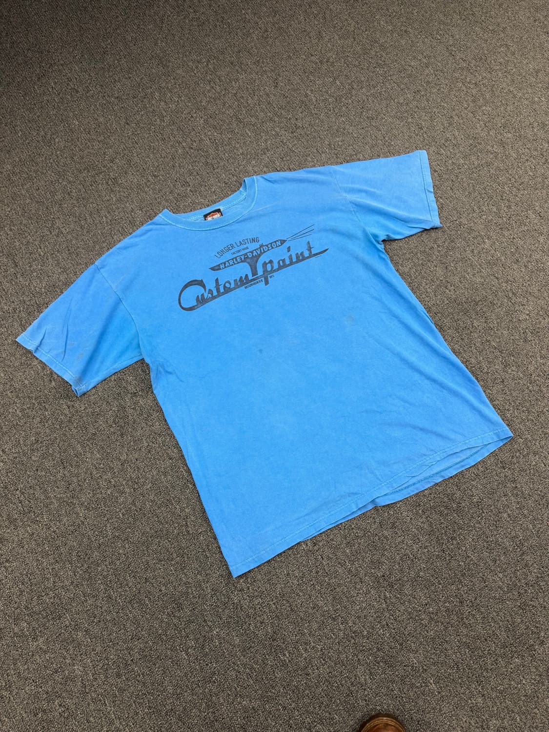 L) 할리데이비슨 빈티지 프린팅 반팔 티셔츠 상품이미지2