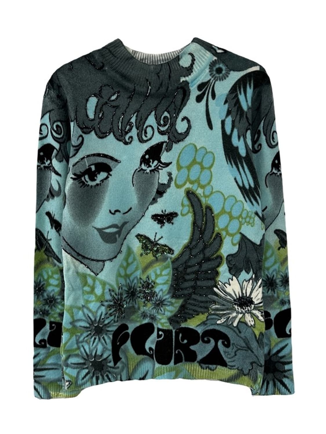 [S] CUSTO BARCELONA 로리 Y2K 애니캐릭터 니트 상품이미지1