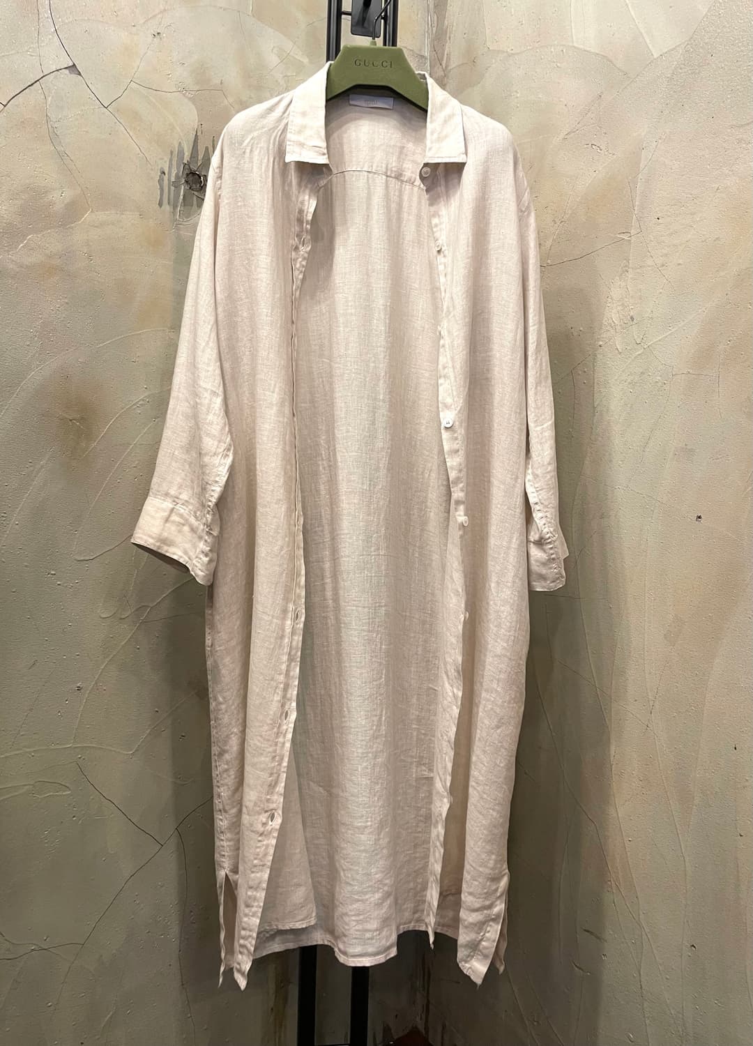 Fedeli 페델리 린넨 100% 셔츠 원피스 가디건 66~77 상품이미지1