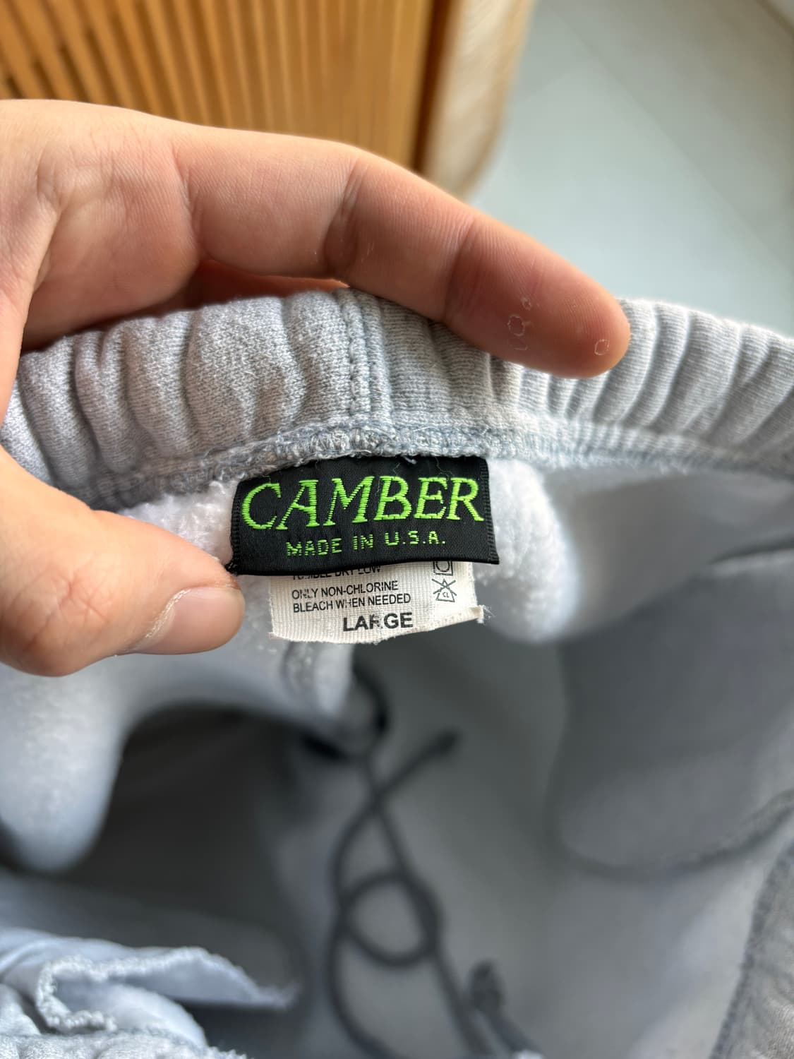 MADE IN USA 캠버 스웻팬츠 그레이 L 상품이미지3