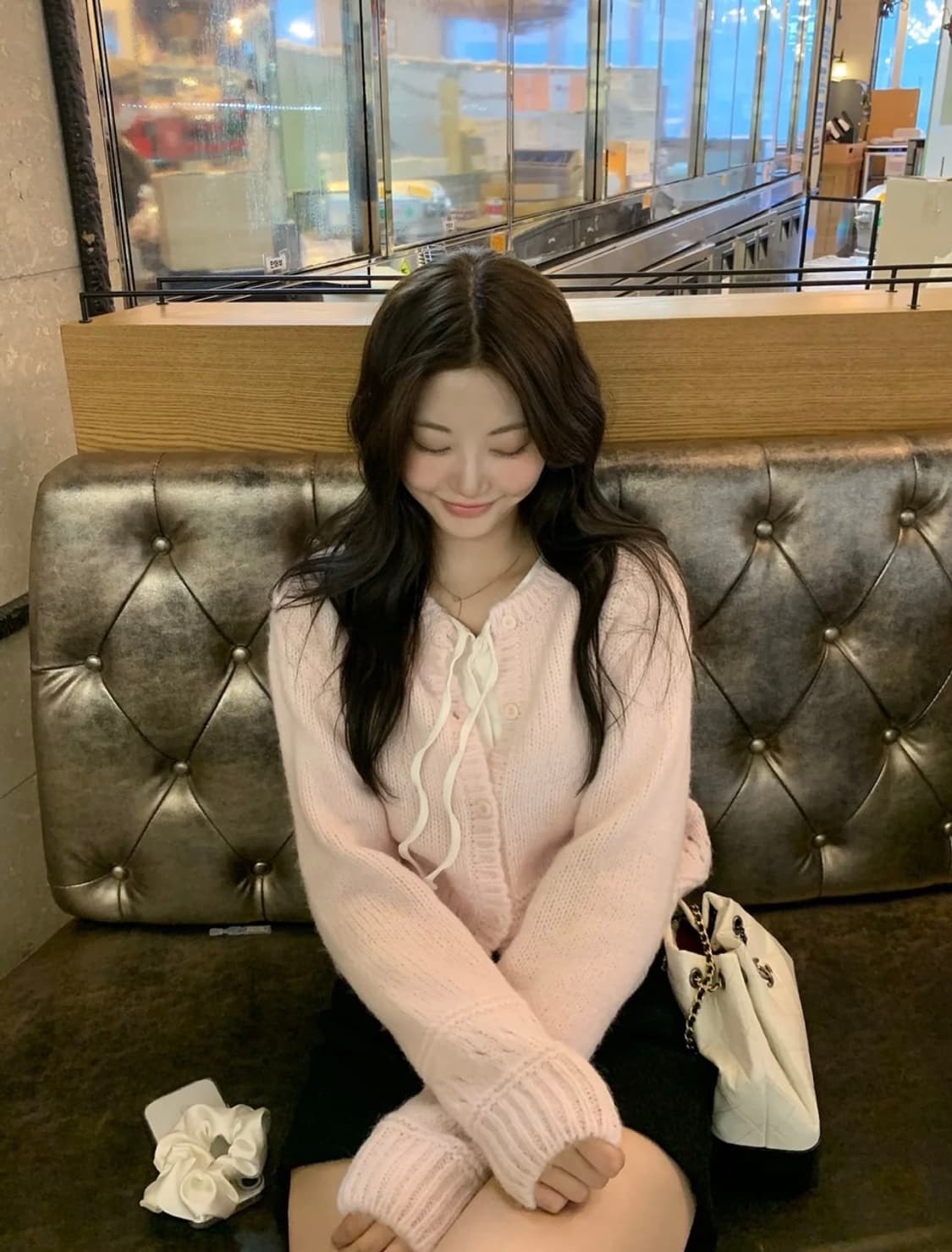 제니오 블루미 프릴 가디건 아이보리 상품이미지3