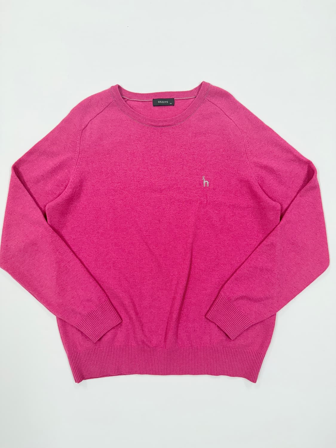 Hazzys 베이직 로고 니트 상품이미지1