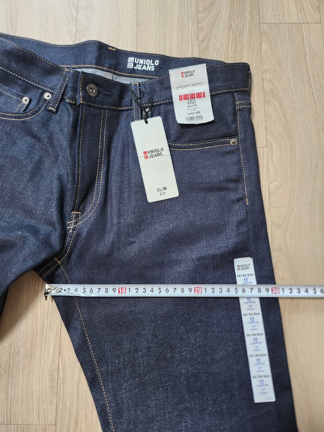 유니클로 샐비지 생지데님팬츠 (34 상품이미지5