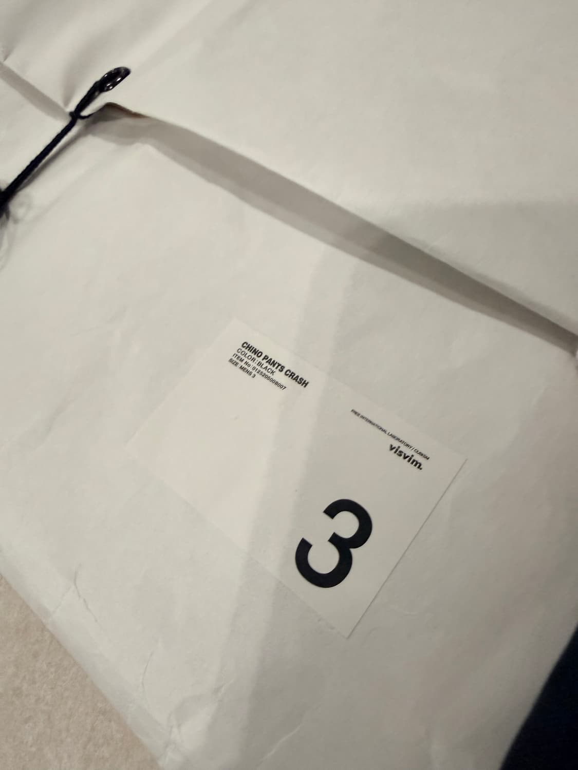 비즈빔 25FW 크래쉬 치노 팬츠 블랙 3 상품이미지7