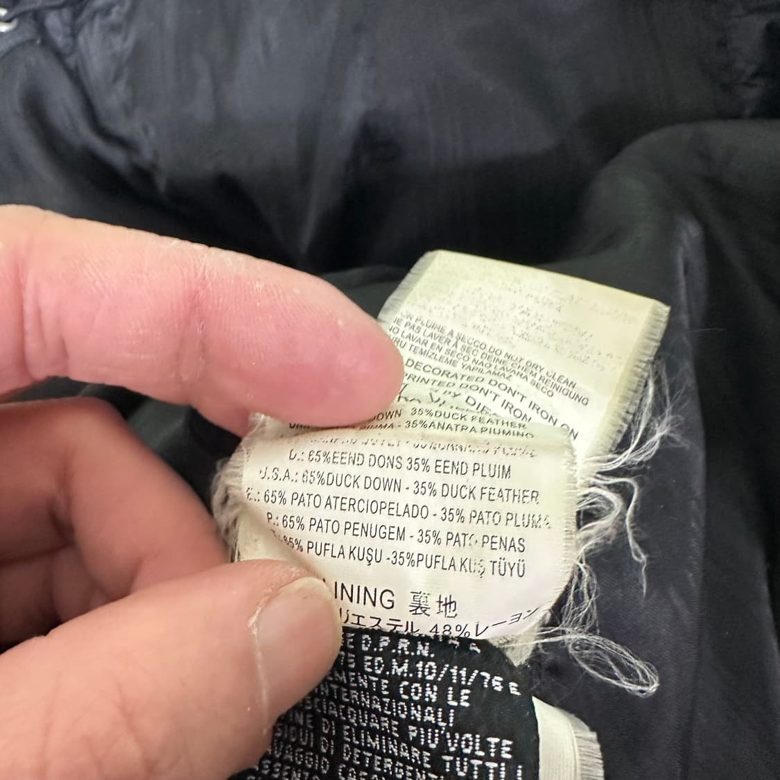 95 디젤 블랙 지퍼포인트 덕다운 패딩점퍼 상품이미지10