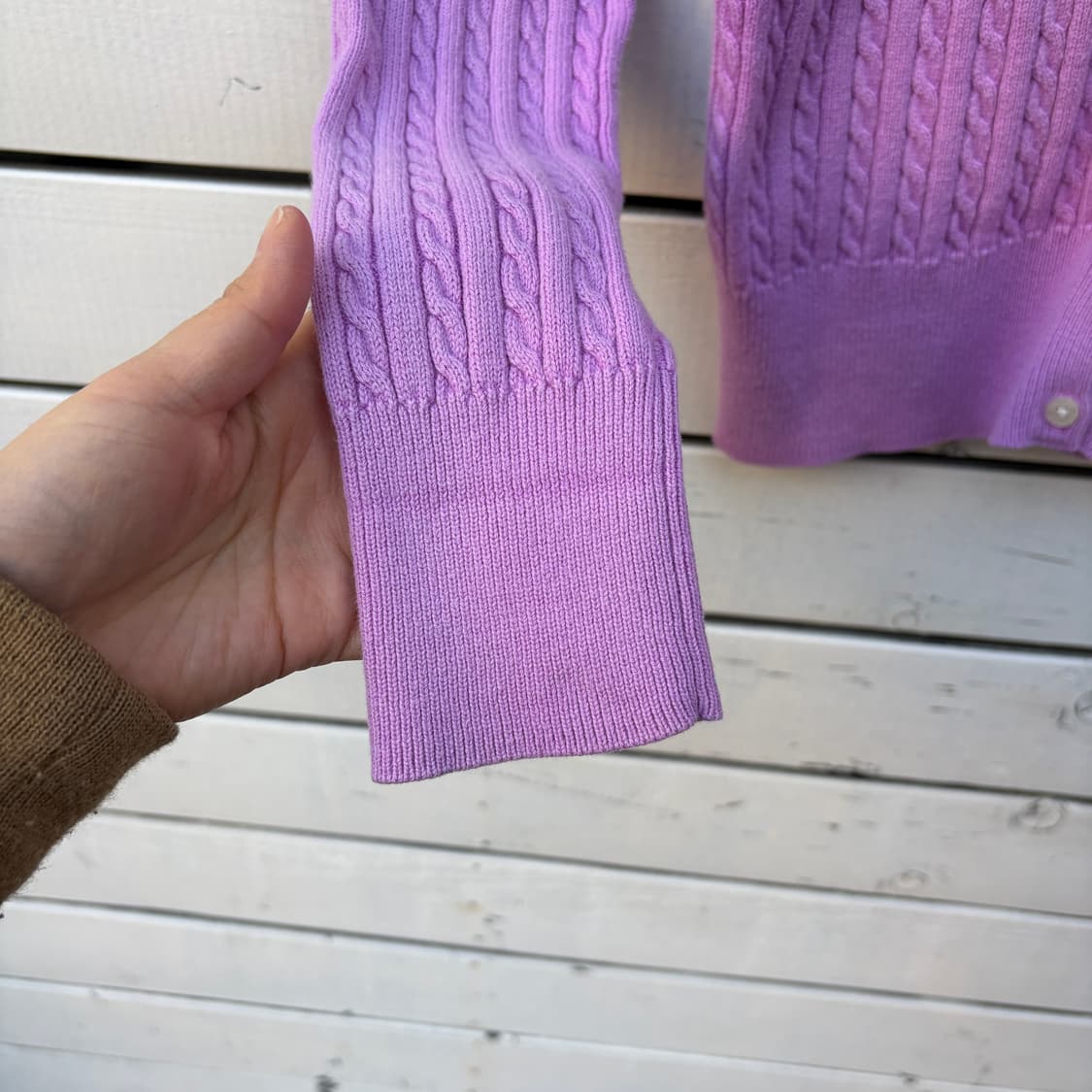 Polo 폴로 케이블 꽈배기 니트 가디건 상품이미지5