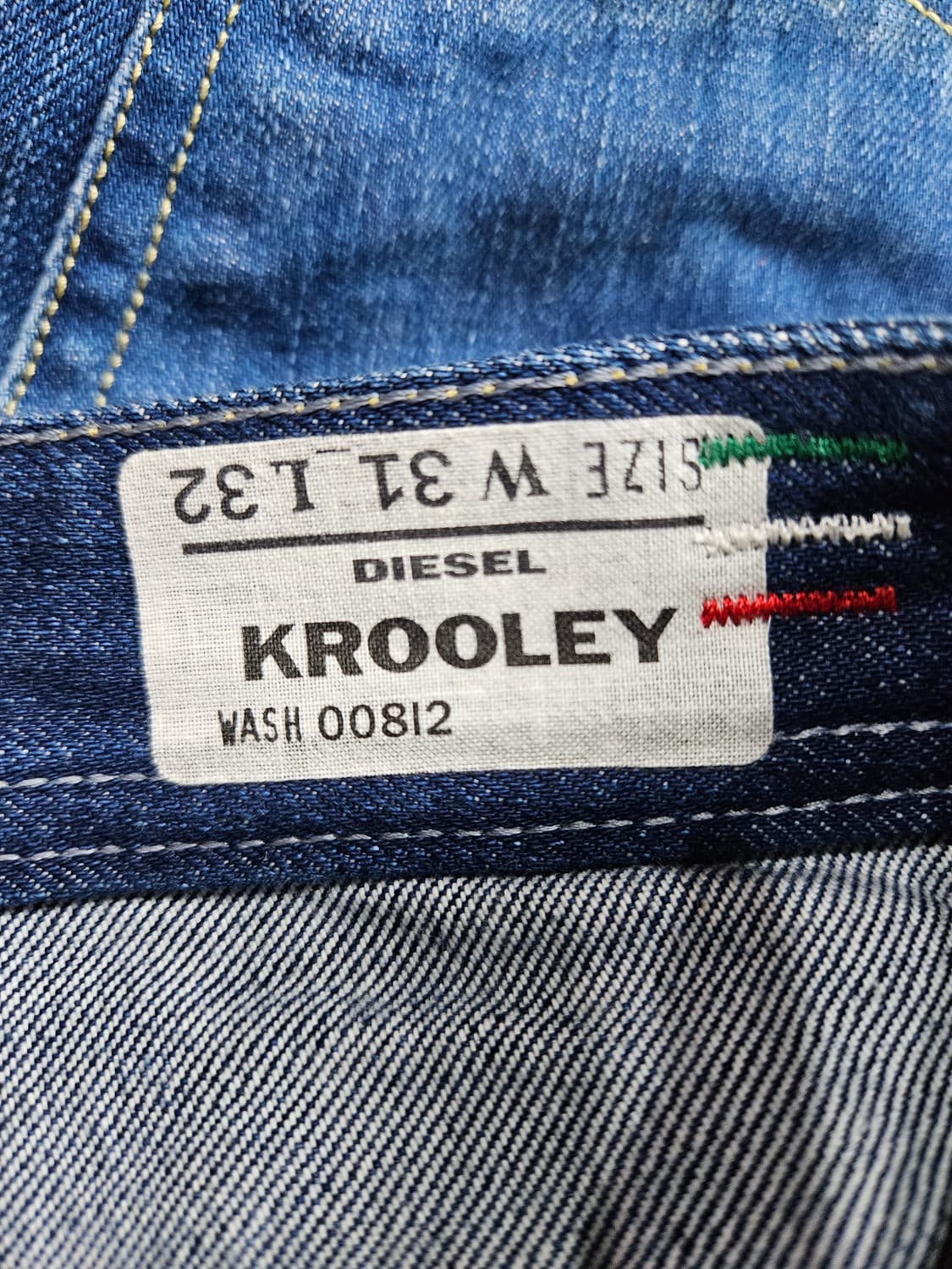 디젤 블루 남성 슬림핏 허리 32 데님팬츠  상품이미지9