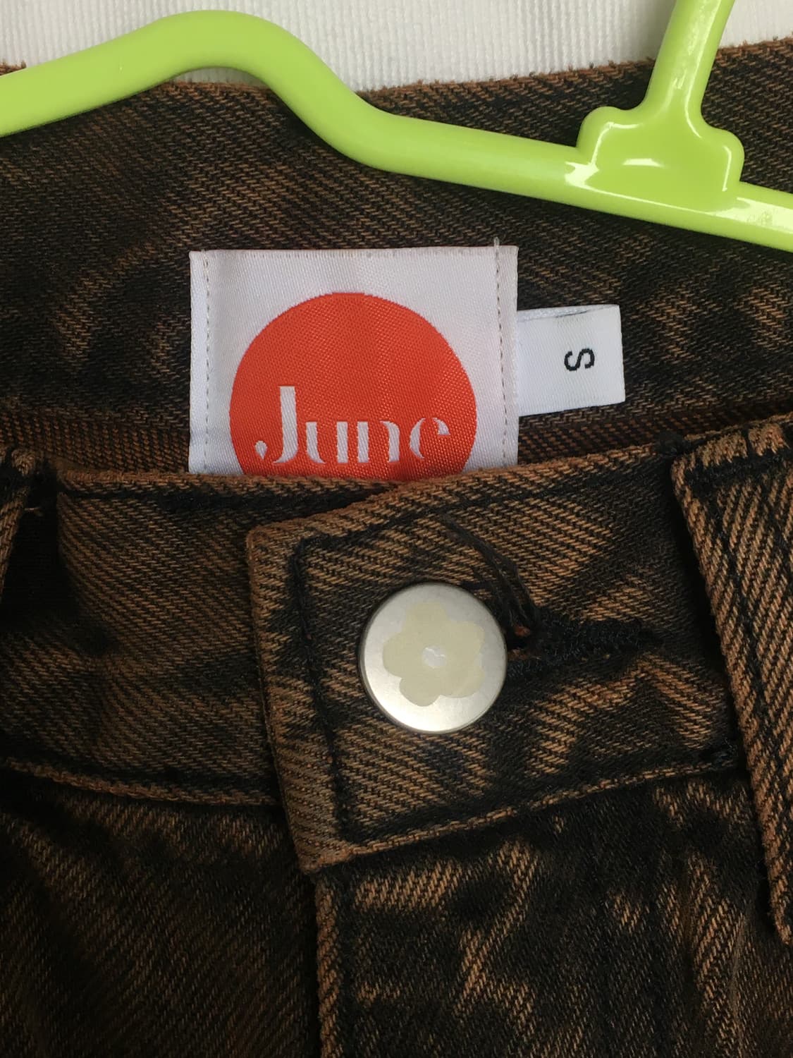 준준스페이스 Wide Denim Pants_Dark Brown S 상품이미지3