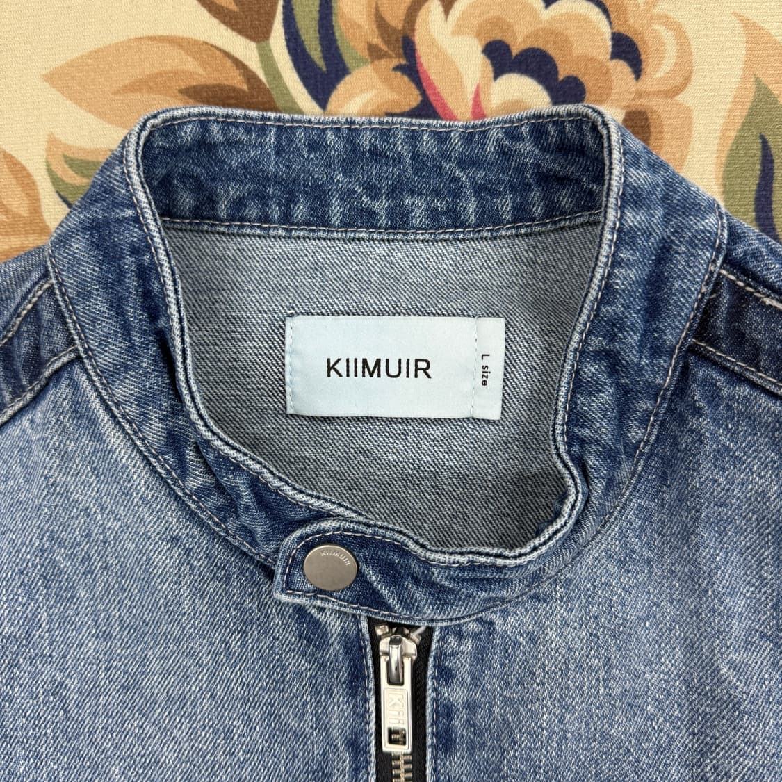 (L)키뮤어 KIIMUIR 바이커워싱 데님자켓 상품이미지2