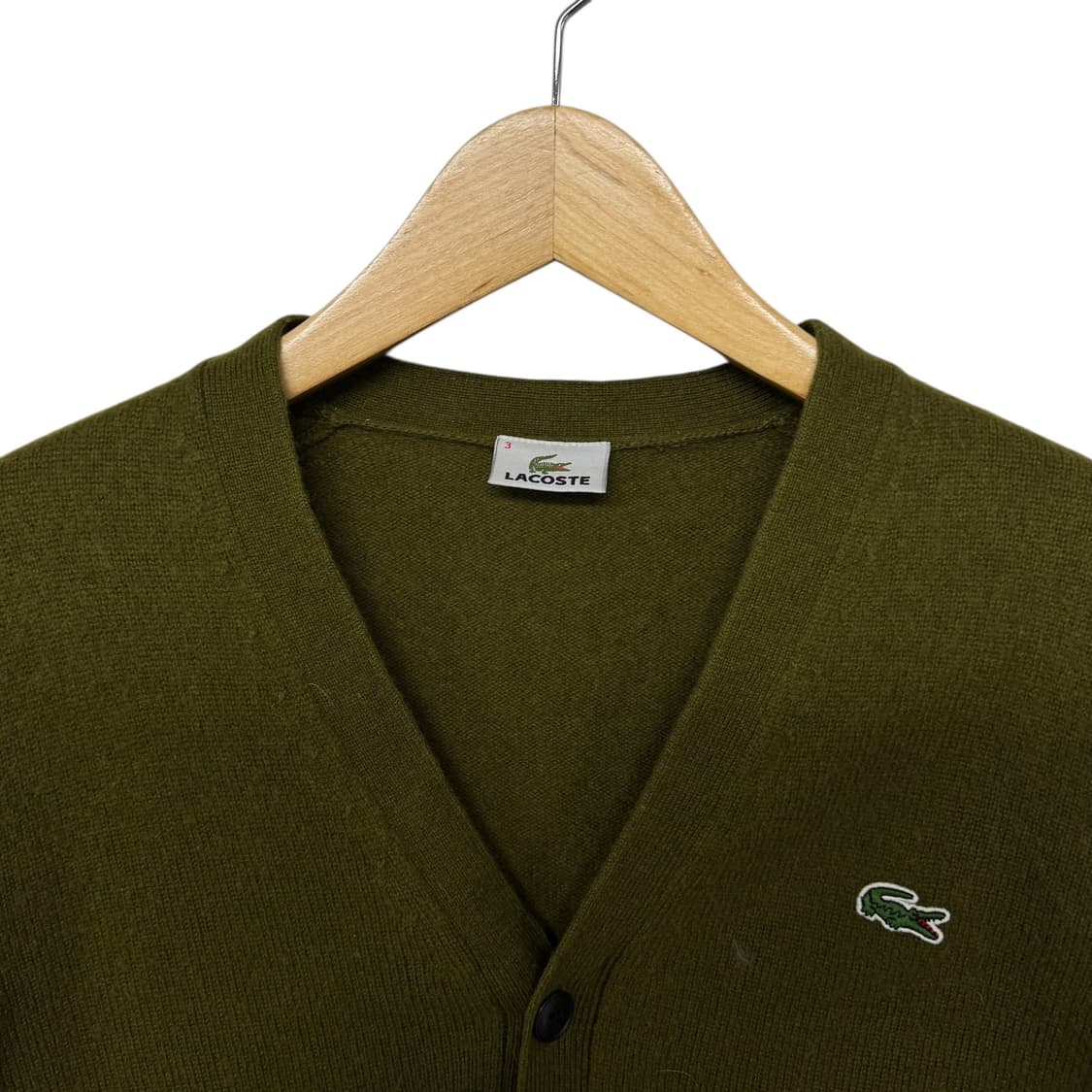 라코스테 로고 코튼 가디건 상품이미지2