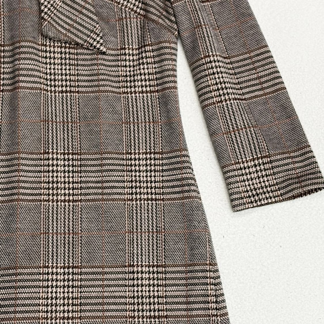 CALVIN KLEIN 체크 브이넥 원피스 2 상품이미지2