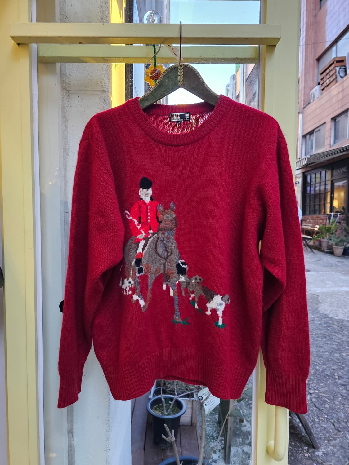 Daks golf 레드 폭스헌팅 울캐시 니트 상품이미지3