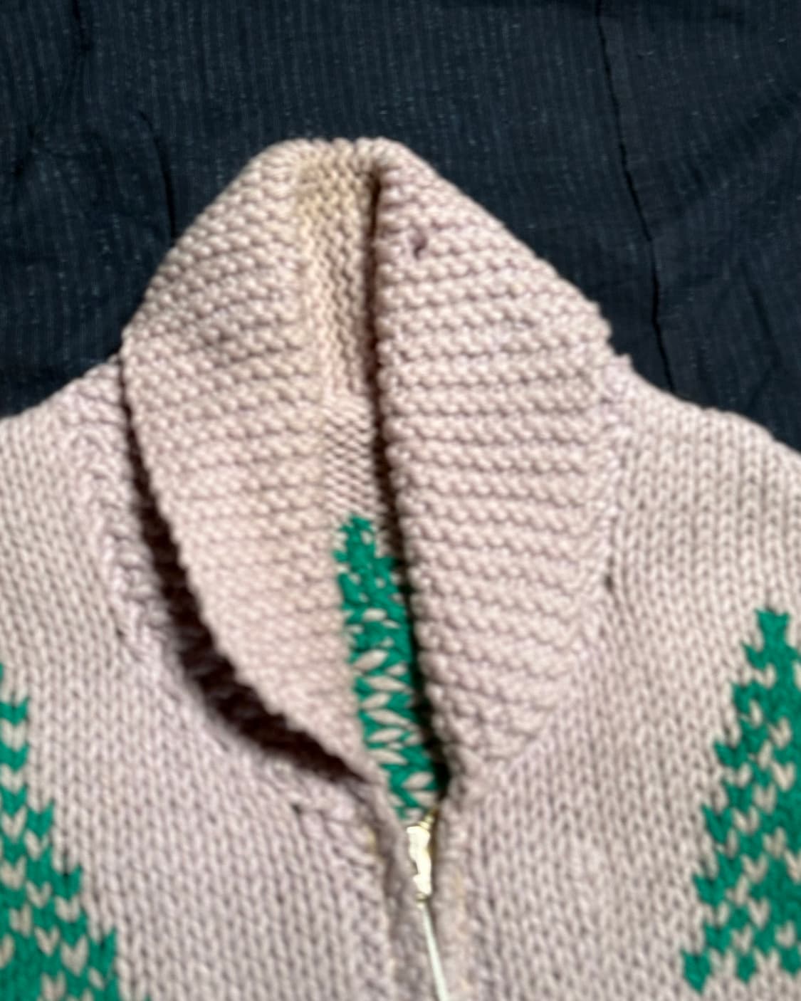 (60‘s 라이트닝 지퍼) 빈티지 사슴 패턴 코위찬 스웨터 105 상품이미지2