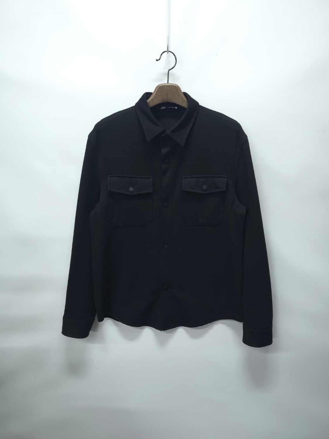 자라(ZARA) 블랙 포켓 오버셔츠 자켓(100) 상품이미지1