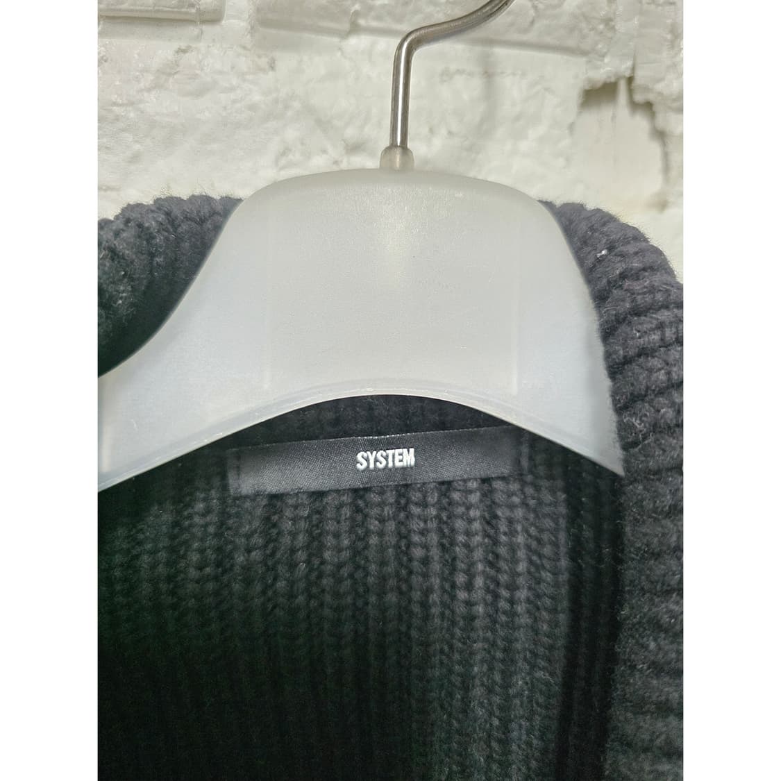 20s 한섬 시스템옴므 블랙 니트 자켓 105 fcc 상품이미지2