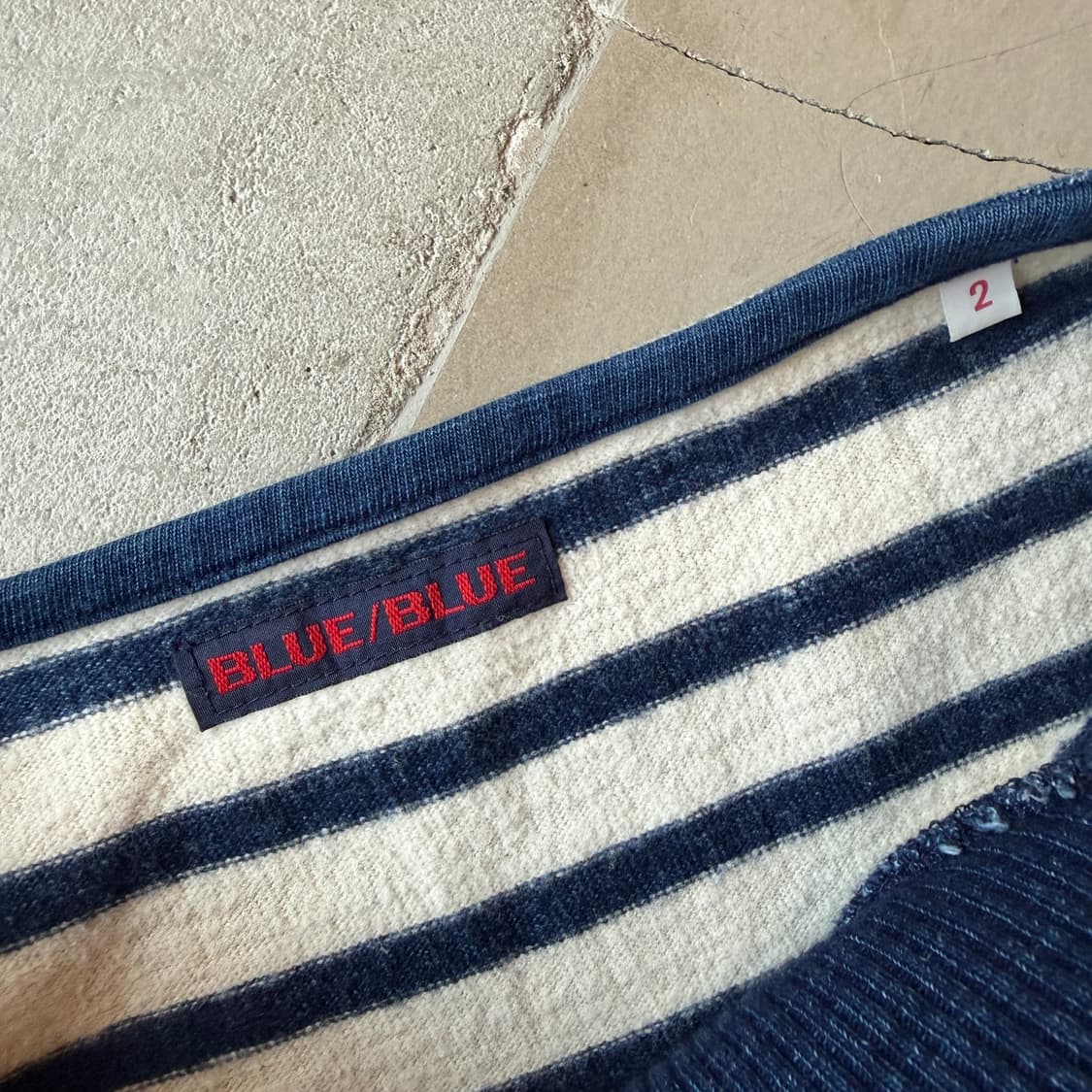 블루블루 재팬 스트라이프 스웻셔츠 상품이미지5