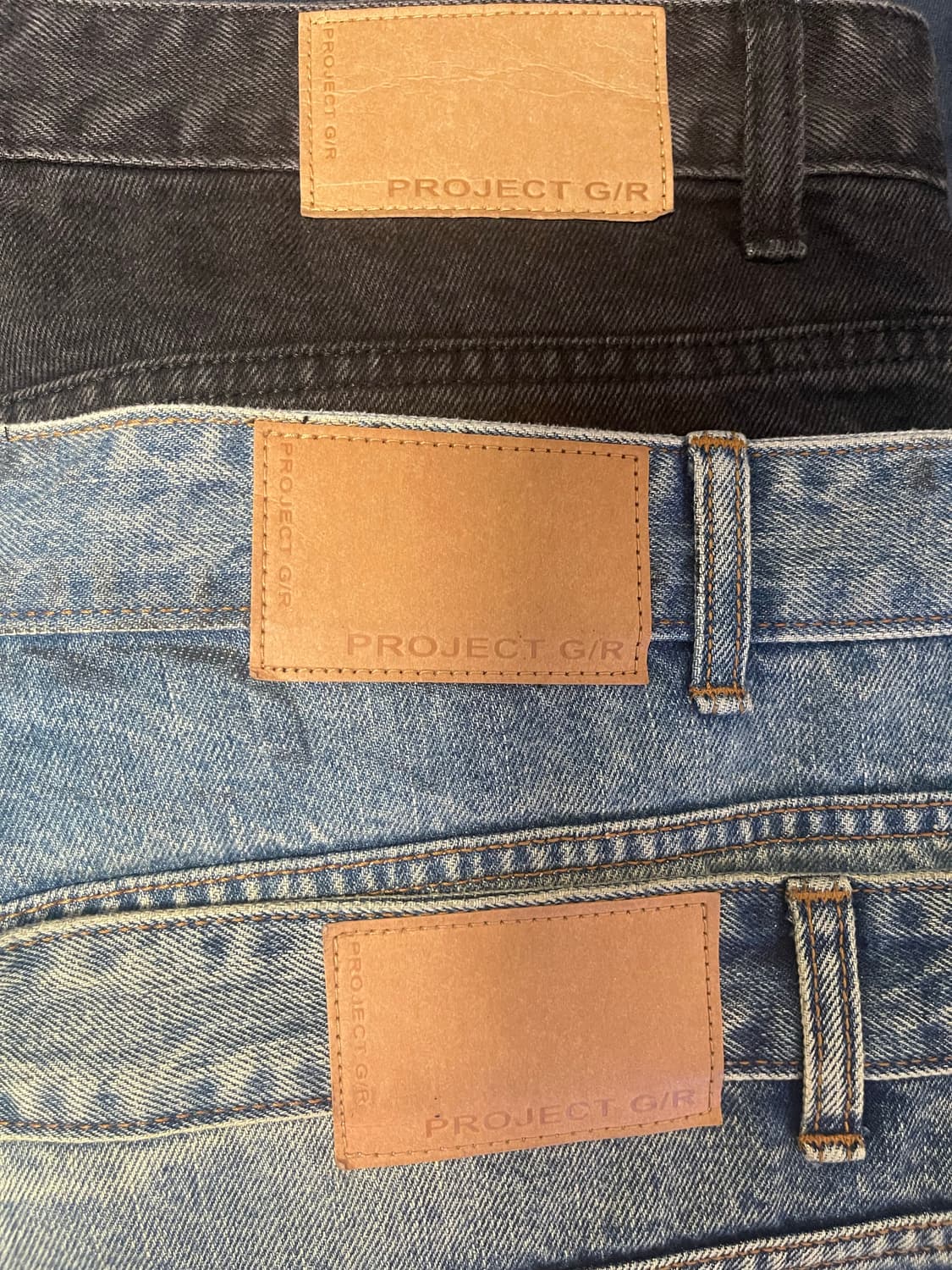 급처 가격제시 받아봄) 프로젝트 지알 레이어드 데님팬츠 3사이즈 상품이미지2